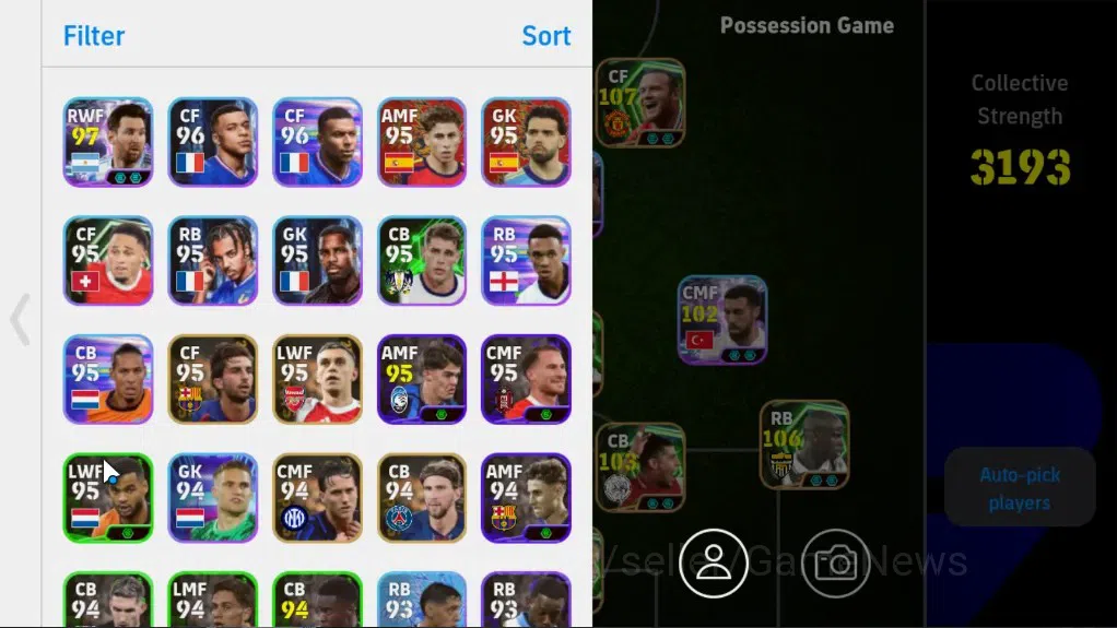 eFootball Accounts Legends & Iconic Players Android||Coin 3.5k,12 Epic Lilian Thuram,Wayne Rooney,Daniele Massaro|Show Time 2