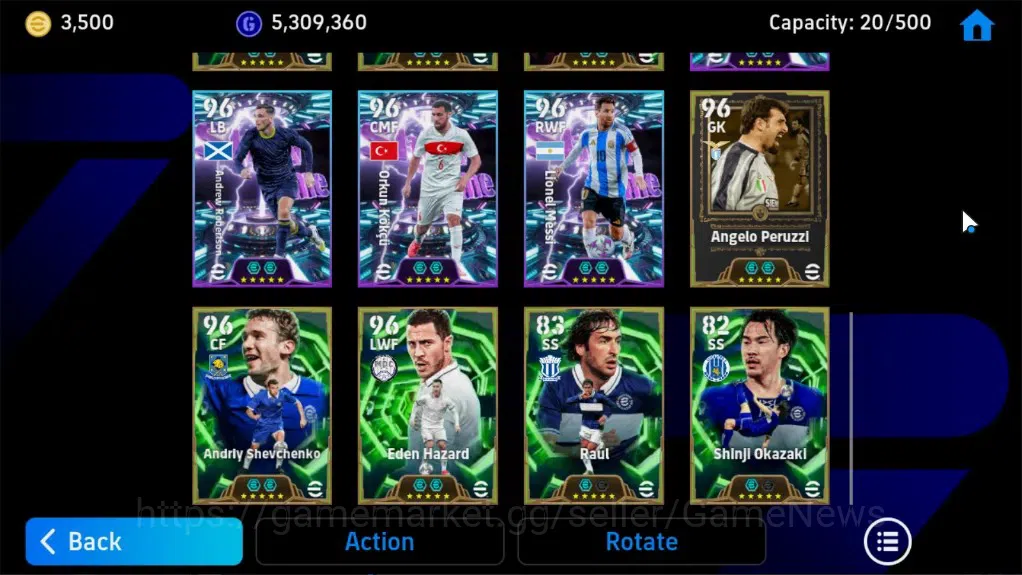 eFootball Accounts Legends & Iconic Players Android||Coin 3.5k,12 Epic Lilian Thuram,Wayne Rooney,Daniele Massaro|Show Time 7