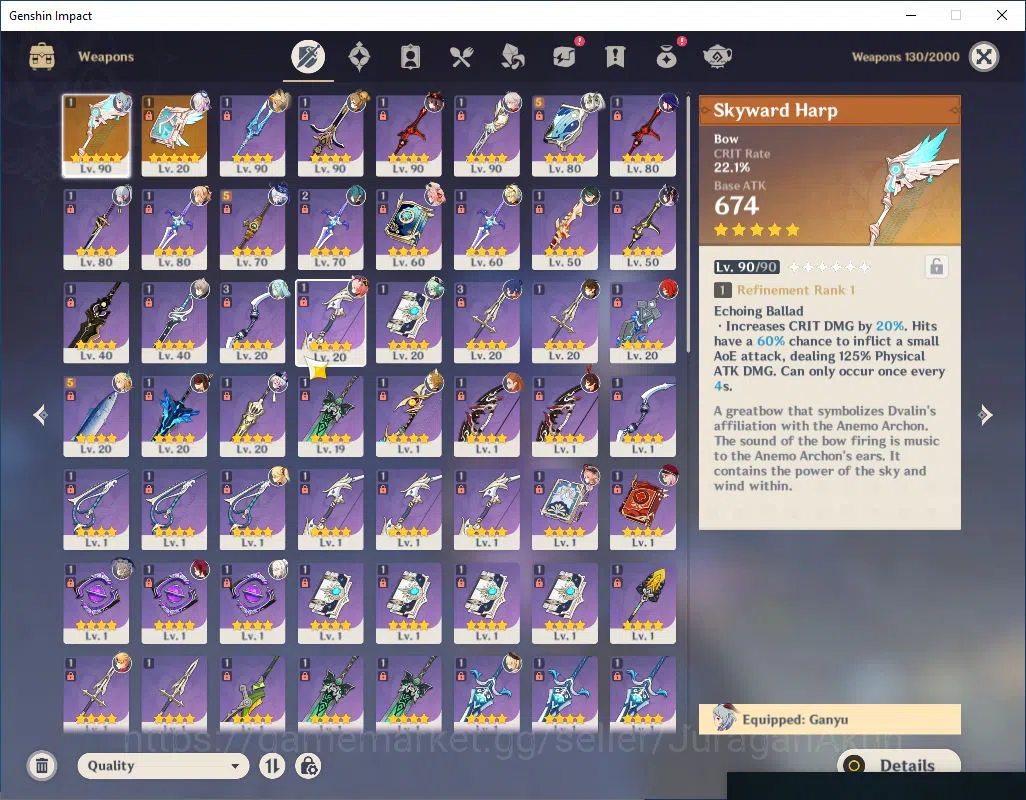 Genshin Impact Accounts End Game ASIA |AR 57| 12 Limited 4