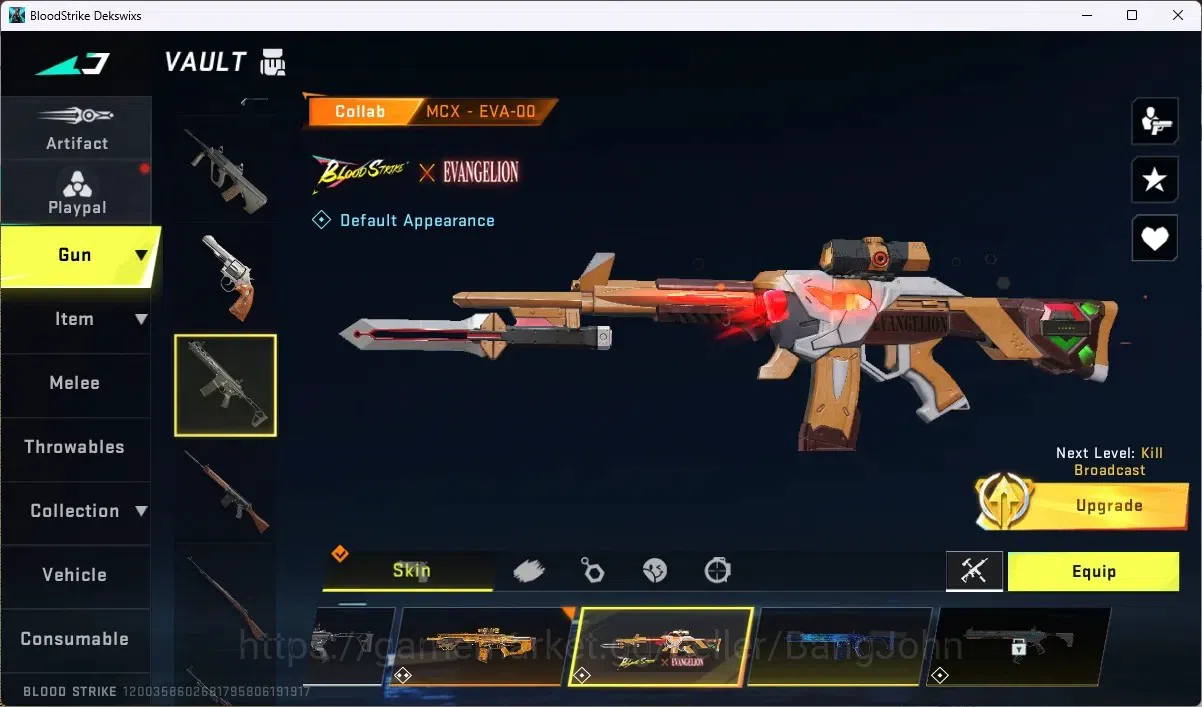 Blood Strike Accounts ASIA | ETERNAL: Spear-Relic | 4 COLLAB: 2 EVA,1 7D image 14