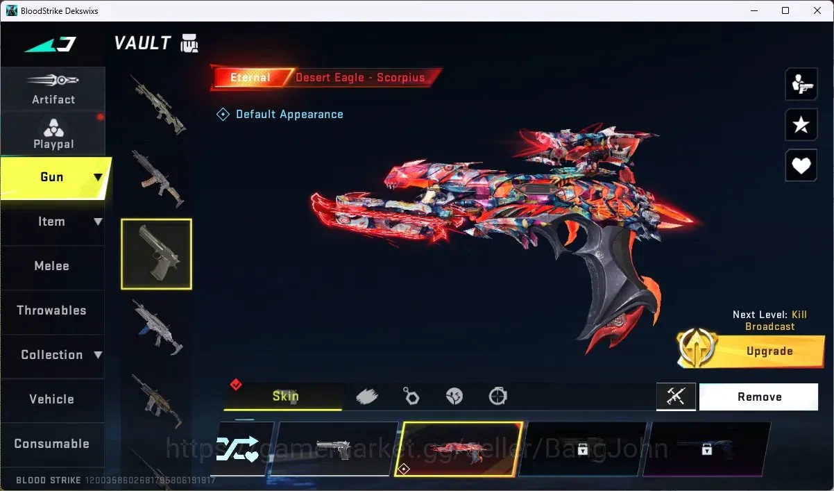Blood Strike Accounts ASIA | ETERNAL: Spear-Relic | 4 COLLAB: 2 EVA,1 7D image 6