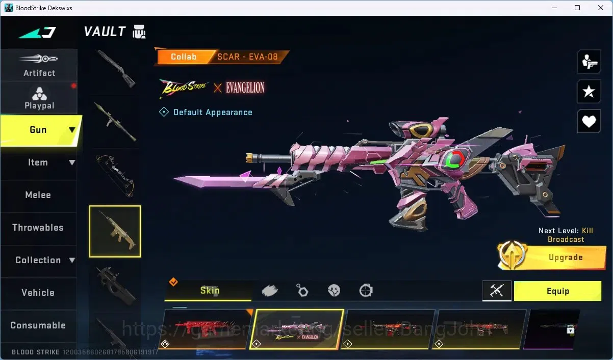 Blood Strike Accounts ASIA | ETERNAL: Spear-Relic | 4 COLLAB: 2 EVA,1 7D image 9