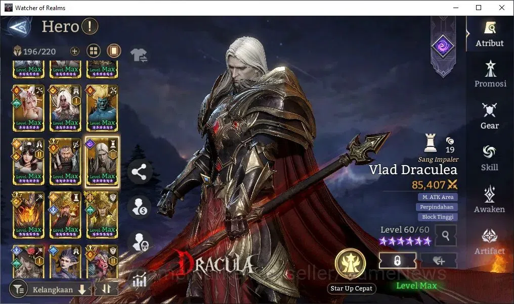 Watcher of Realms Accounts GLOBAL 60x|7M Power|13 Lord[IngridA2,Ezareth,Praet image 10