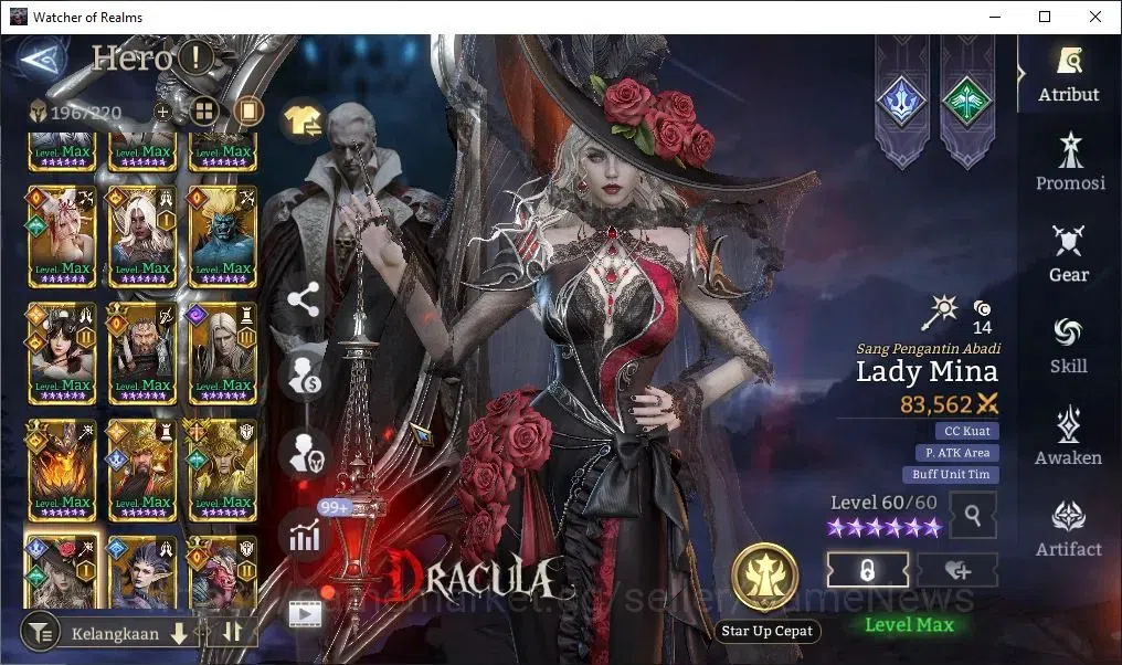 Watcher of Realms Accounts GLOBAL 60x|7M Power|13 Lord[IngridA2,Ezareth,Praet image 11