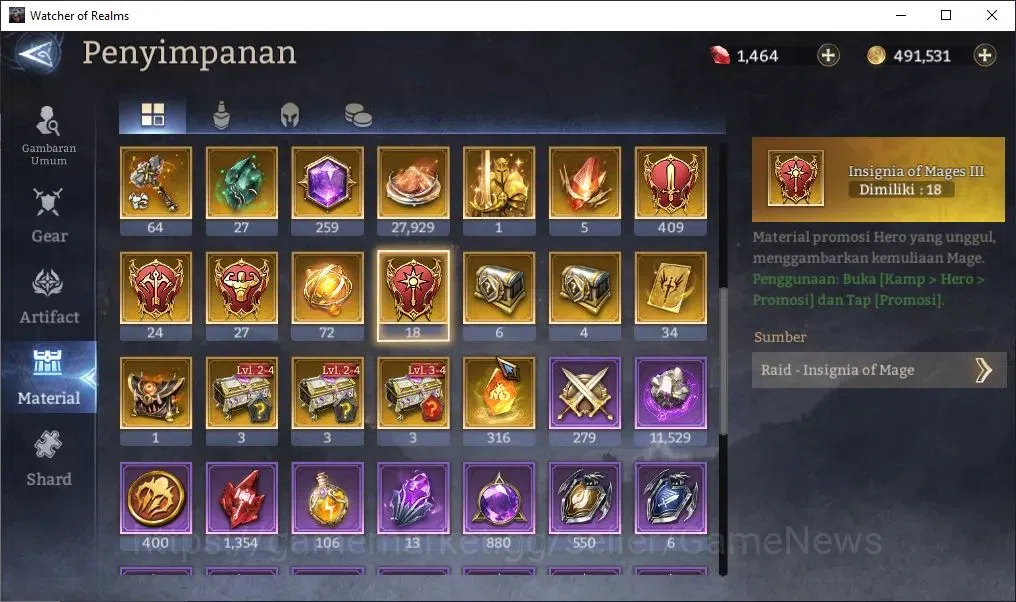 Watcher of Realms Accounts GLOBAL 60x|7M Power|13 Lord[IngridA2,Ezareth,Praet image 18