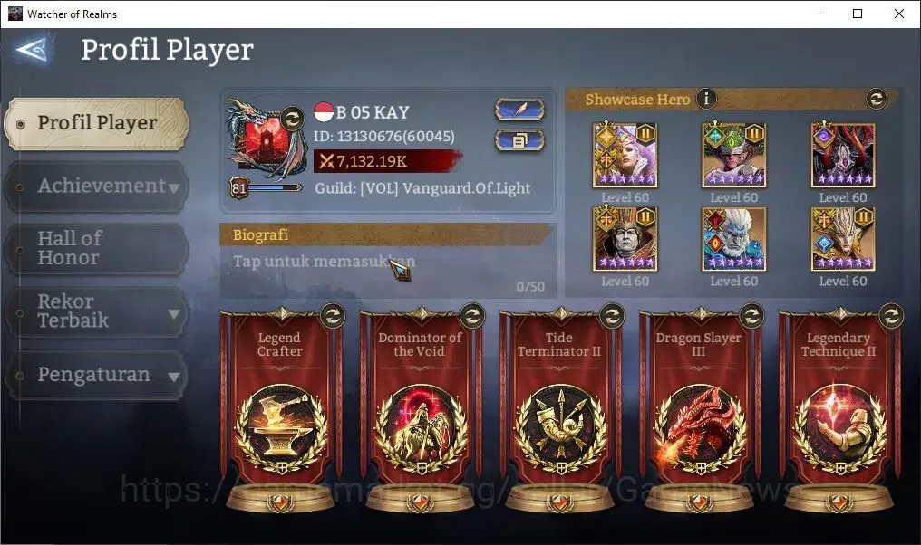 Watcher of Realms Accounts GLOBAL 60x|7M Power|13 Lord[IngridA2,Ezareth,Praet image 2