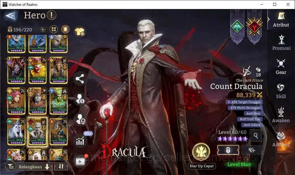 Watcher of Realms Accounts GLOBAL 60x|7M Power|13 Lord[IngridA2,Ezareth,Praet image 9