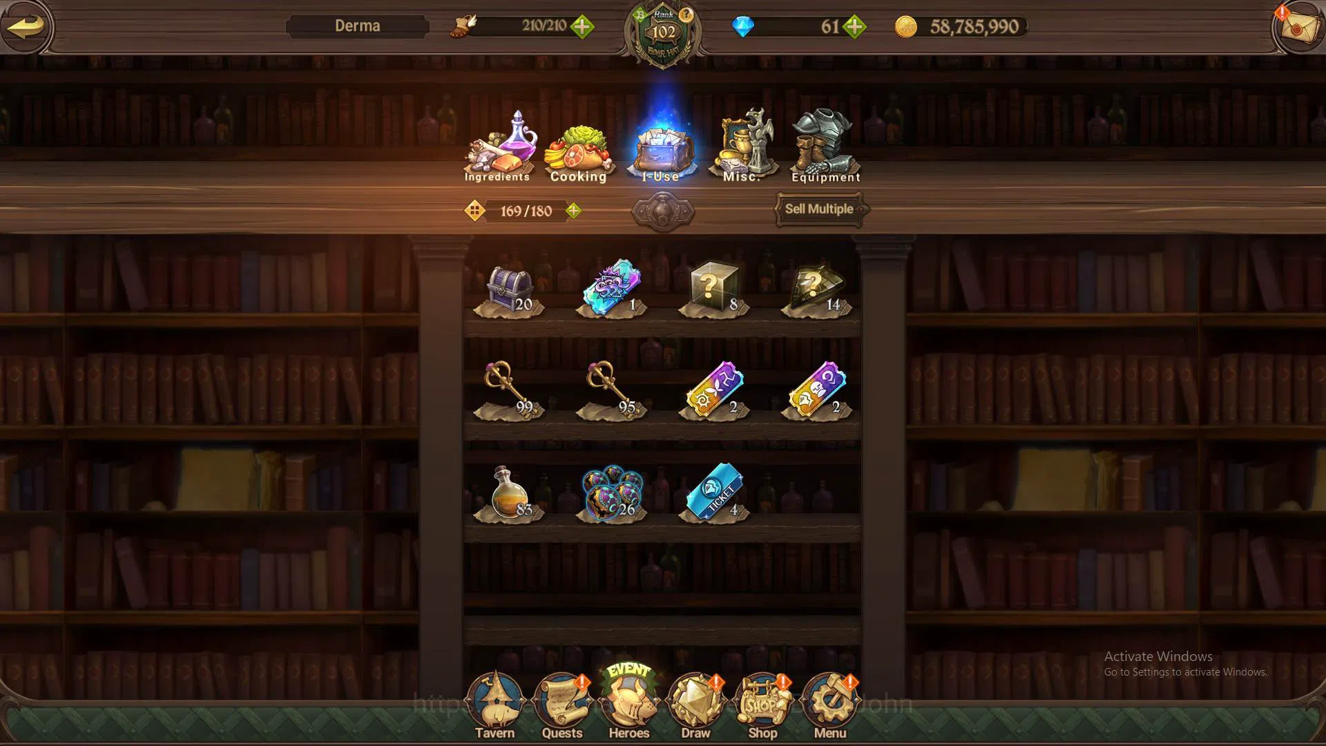 The Seven Deadly Sins: Grand Cross Accounts Others GLOBAL|5.2M CC|LS 72|2LR Cusack,Merlin|Full Collab Konosuba|13 UR 6