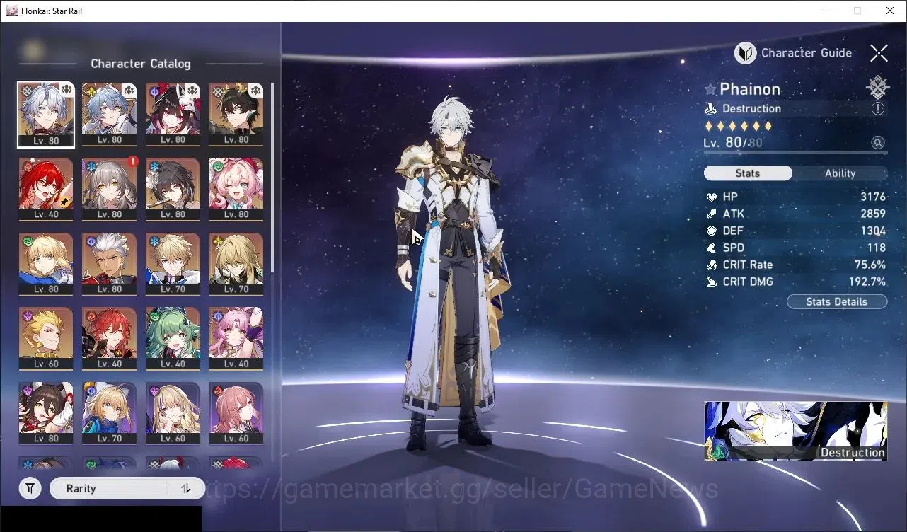 Honkai Star Rail Accounts Others ASIA|TL 69|13 Limited| (Phainon,Archer,Saber,Hyacine)+Sign Himeko Nova,Sunday,Sparkle,R 1