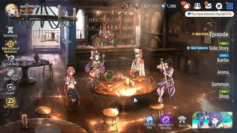 Epic Seven Accounts GLOBAL UnVerif|New Era|2 ML(B Hwayoung,Maid Chloe) image 1