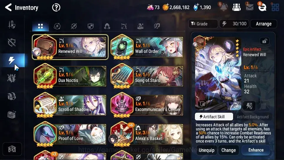 Epic Seven Accounts GLOBAL UnVerif|New Era|2 ML(B Hwayoung,Maid Chloe) image 13
