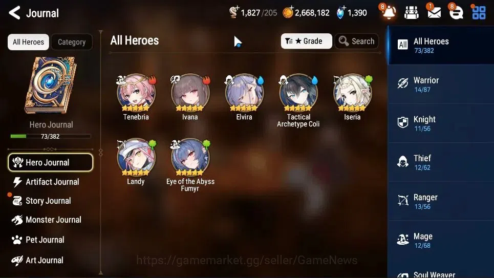 Epic Seven Accounts GLOBAL UnVerif|New Era|2 ML(B Hwayoung,Maid Chloe) image 7