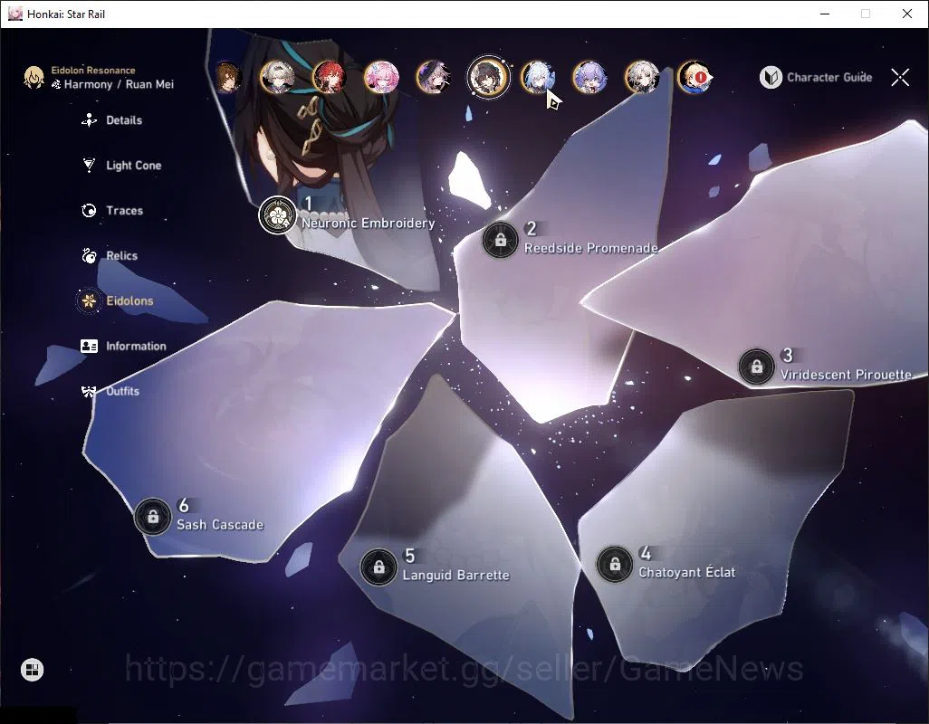 Honkai Star Rail Accounts Others Asia|TL 70|15 Limited|[Firefly E1,Phainon,Saber,Feixiao]+Sign,Robin,The 6