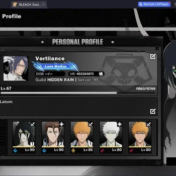 BLEACH: Soul Resonance Accounts Nuverse SEA|Lv 67|10 SSR|(AizenB2,UlquiB1,Ichigo