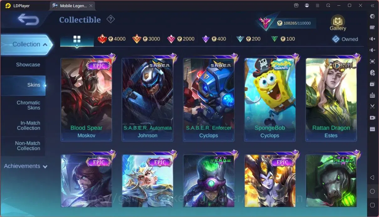 Mobile Legends: Bang Bang Accounts Collector Global|Hero 133|Skin 334|Exalted|Legend Johnson|Naruto Suyou|HxH Cecillion|SV 15