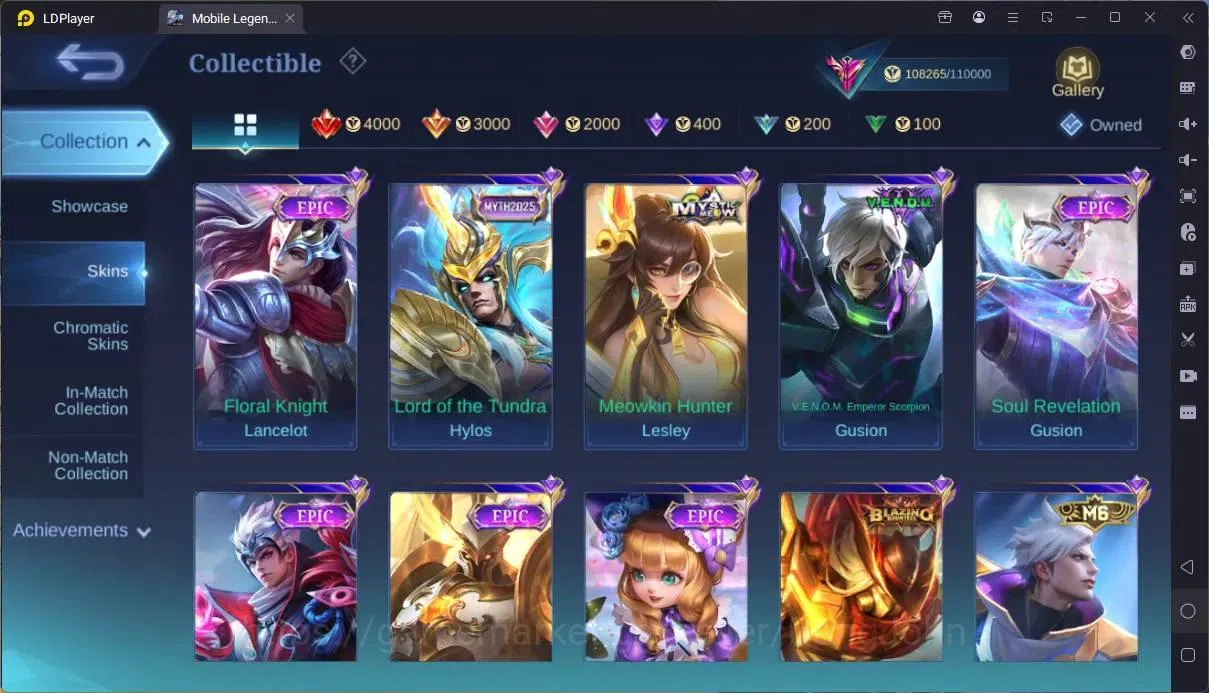 Mobile Legends: Bang Bang Accounts Collector Global|Hero 133|Skin 334|Exalted|Legend Johnson|Naruto Suyou|HxH Cecillion|SV 17
