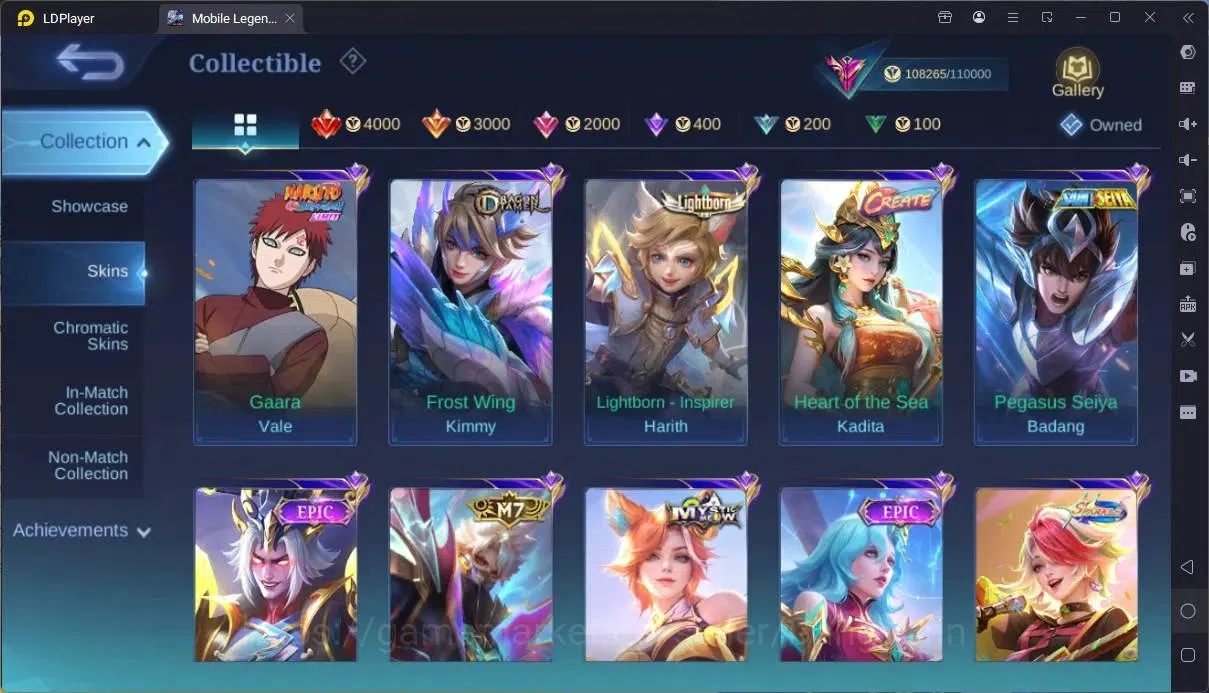 Mobile Legends: Bang Bang Accounts Collector Global|Hero 133|Skin 334|Exalted|Legend Johnson|Naruto Suyou|HxH Cecillion|SV 19