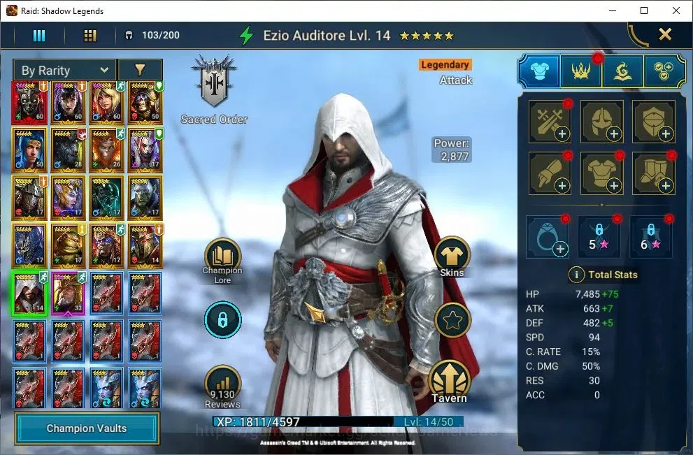 Raid: Shadow Legends Accounts Lv41 858K Power|1 Mythic(Calamitus)+29 Legend(Alic image 13