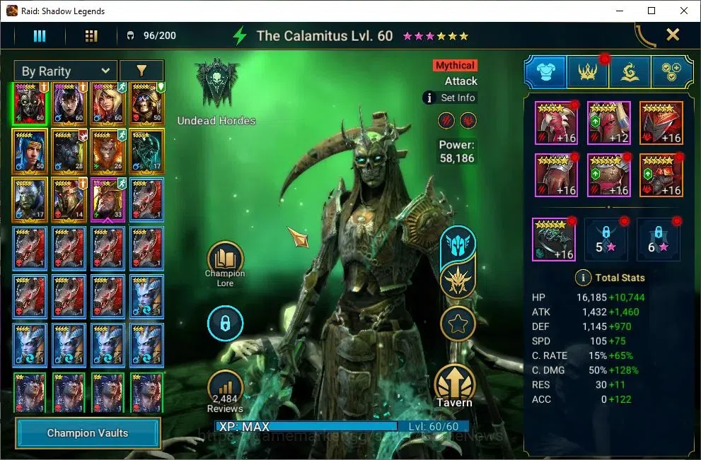 Raid: Shadow Legends Accounts Lv41 858K Power|1 Mythic(Calamitus)+29 Legend(Alic image 3