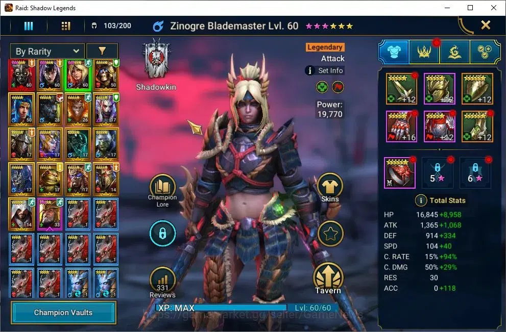 Raid: Shadow Legends Accounts Lv41 858K Power|1 Mythic(Calamitus)+29 Legend(Alic image 5