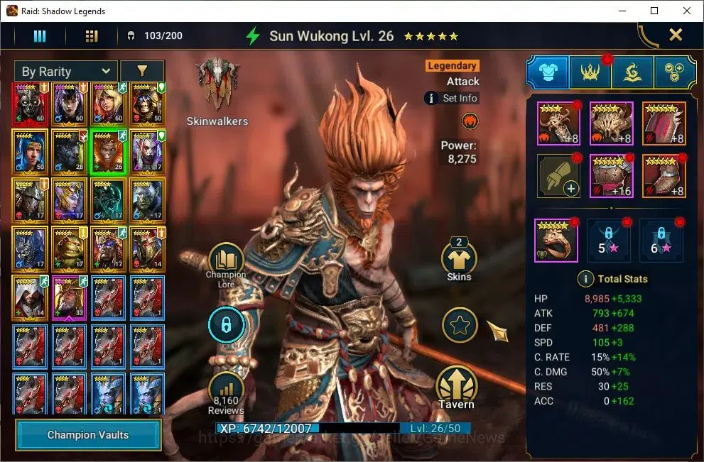 Raid: Shadow Legends Accounts Lv41 858K Power|1 Mythic(Calamitus)+29 Legend(Alic image 8