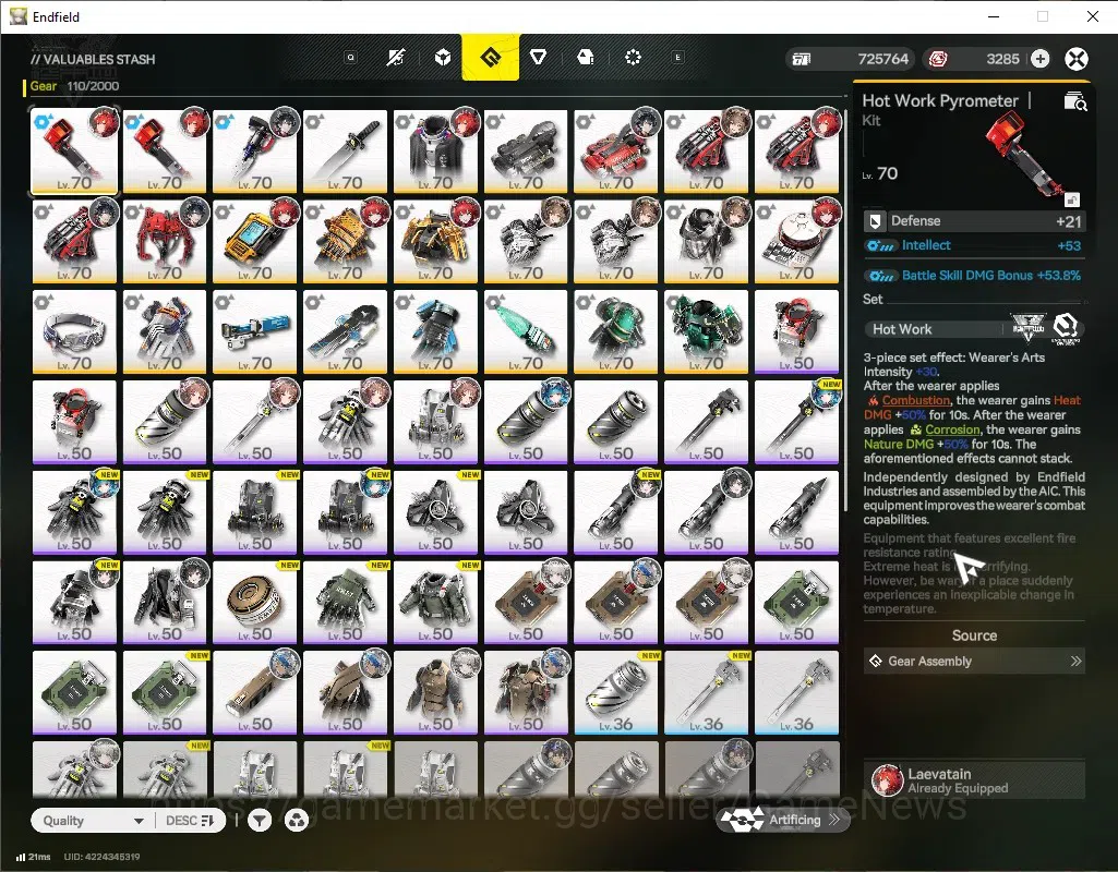 Arknights: Endfield Accounts ASIA|Lv 54|Ori 26|Oro 3k|8 SSR(3Limit)+10(*6WEP)|[ image 8