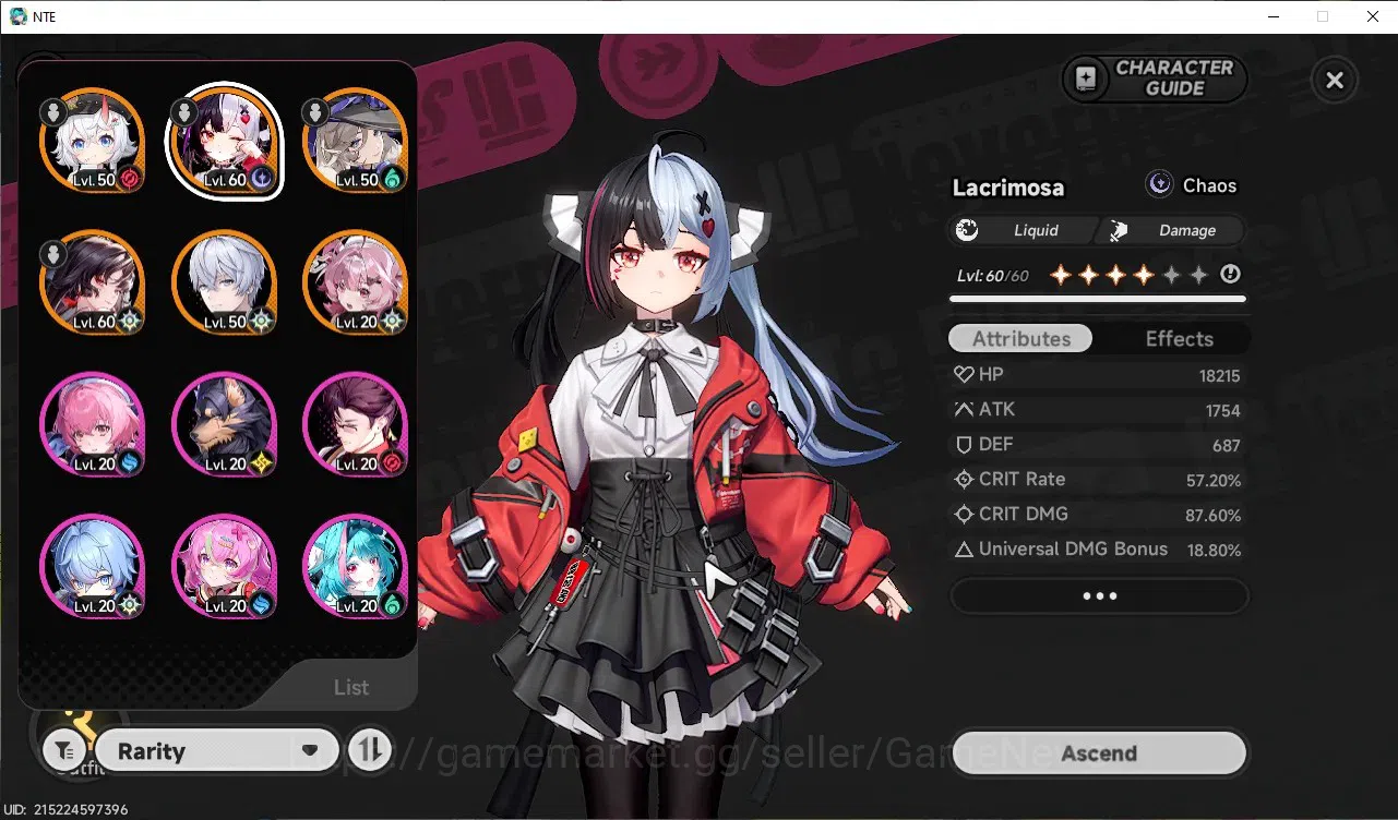Neverness to Everness Accounts GLOBAL EU|HL 40|TL 24|10 SD|2K Annulith|5 SSR 2 Li image 1