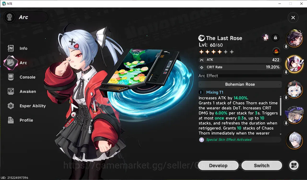 Neverness to Everness Accounts GLOBAL EU|HL 40|TL 24|10 SD|2K Annulith|5 SSR 2 Li image 3