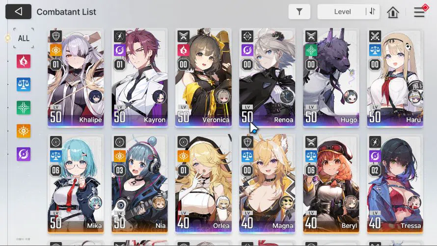 Chaos Zero Nightmare Accounts GLOBAL LV46|8SSR(KhalipeM1 KayronM1 Vero Renoa Hug image 19