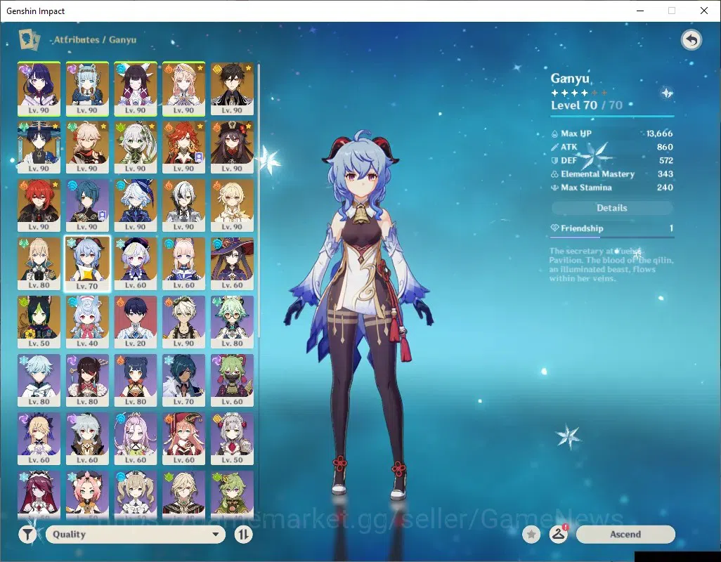 Genshin Impact Accounts ASIA|AR59|Arle PremTeam|15Limited+6(*5Weap)|[Raide image 15
