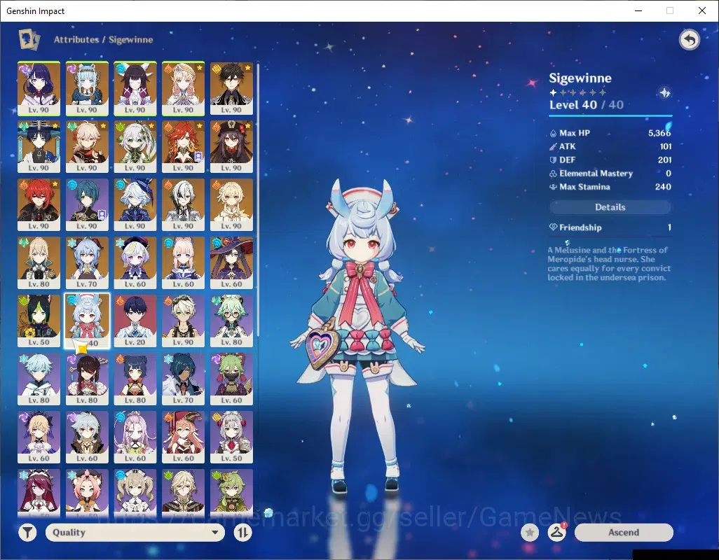 Genshin Impact Accounts ASIA|AR59|Arle PremTeam|15Limited+6(*5Weap)|[Raide image 17