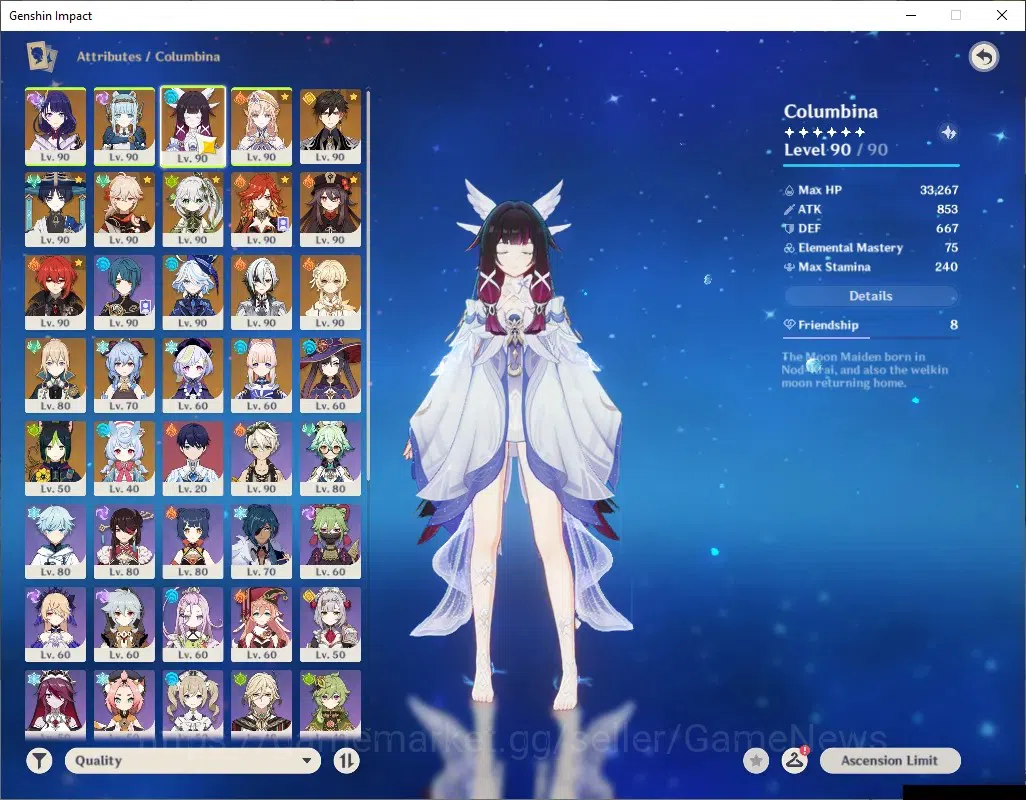 Genshin Impact Accounts ASIA|AR59|Arle PremTeam|15Limited+6(*5Weap)|[Raide image 5