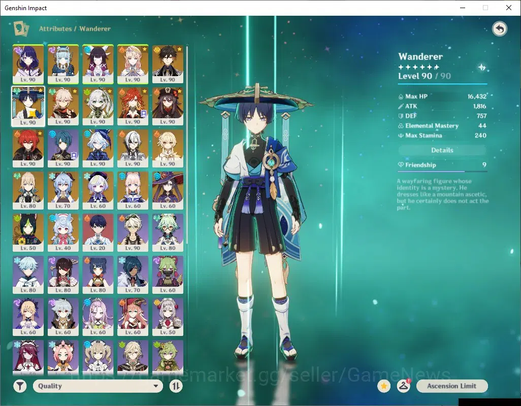 Genshin Impact Accounts ASIA|AR59|Arle PremTeam|15Limited+6(*5Weap)|[Raide image 8