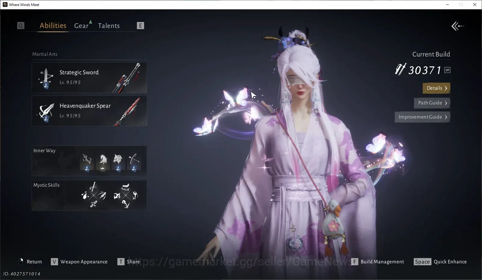 Where Winds Meet Accounts GLOBAL|Lv 95|30K GS|2 HC(1 Used)|Abyys Conqueror|Fading Rouge,Peaceful Life|Blazing Passes|Maple 5