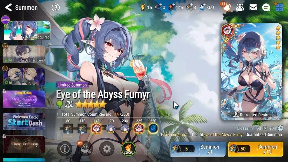 Epic Seven Accounts Starter GLOBAL UnVerif|New Era|4 ML(Rhiana&Luce,Straze,Amb Tywin,Etc)+Tenenbria,Landy,etc|Poh ON|1K 20
