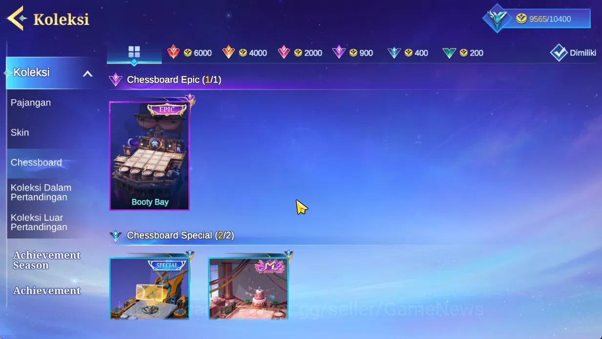 Magic Chess: Go Go Accounts Bonus MLBB|35 Commander 5 Max|Collector Kagura,Epic Lancelot,7 Special(4 Gogopas Skin),22 15