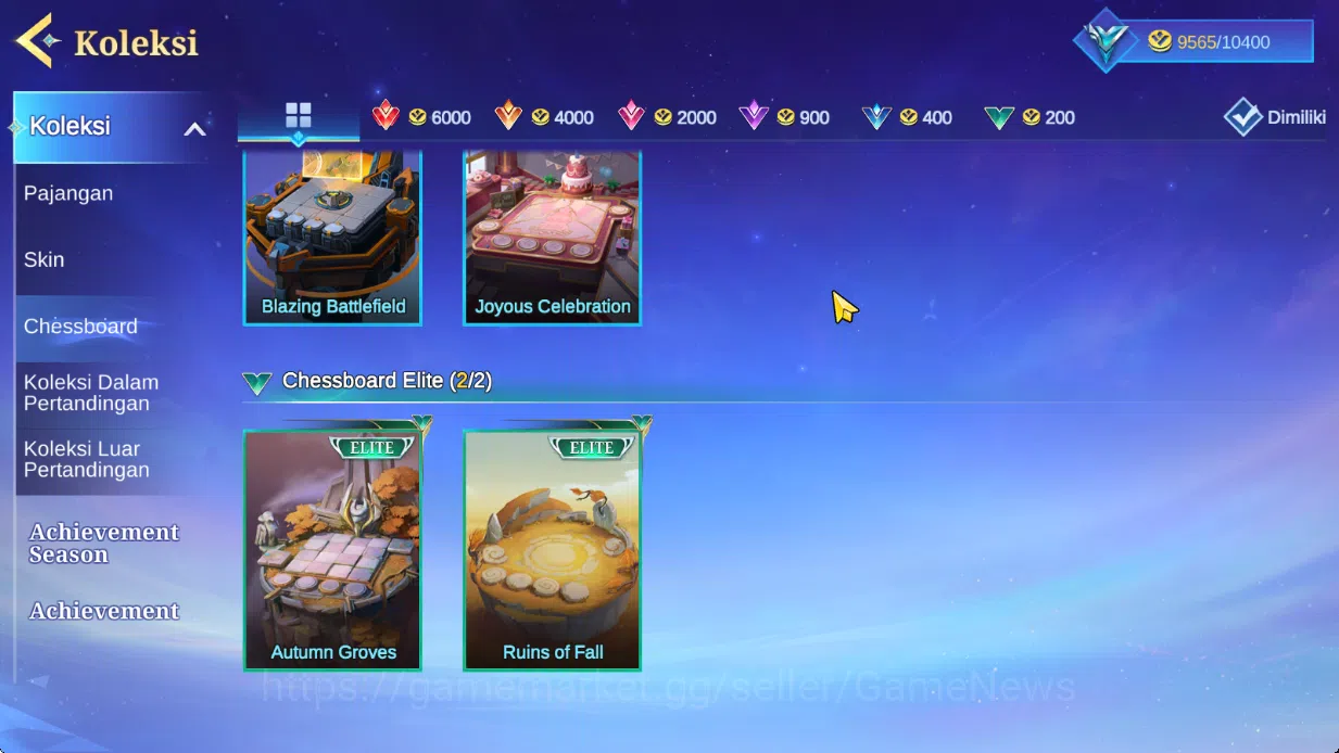 Magic Chess: Go Go Accounts Bonus MLBB|35 Commander 5 Max|Collector Kagura,Epic Lancelot,7 Special(4 Gogopas Skin),22 17
