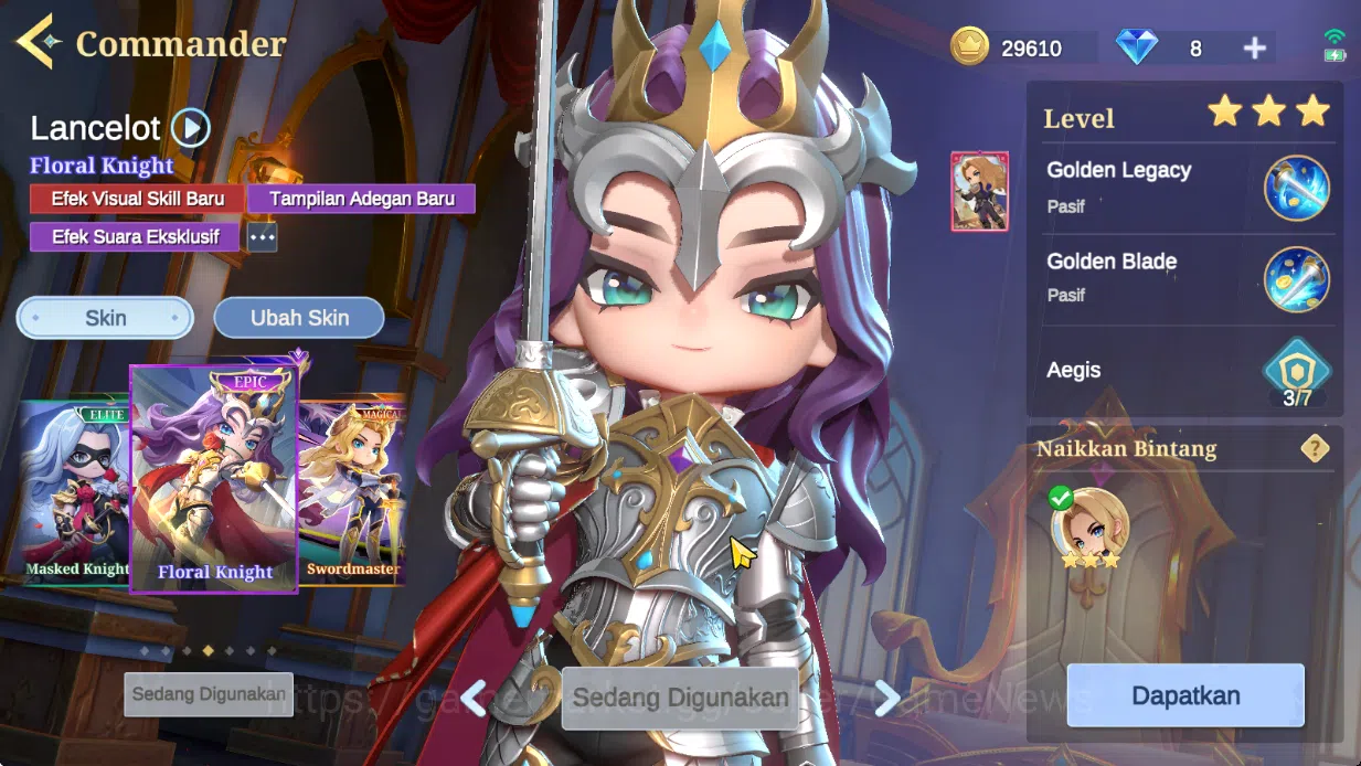 Magic Chess: Go Go Accounts Bonus MLBB|35 Commander 5 Max|Collector Kagura,Epic Lancelot,7 Special(4 Gogopas Skin),22 7