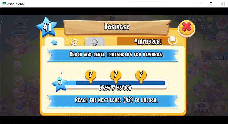 Hay Day Accounts Level 41 | Barn Storage 1050 + Silo Storage 625 | 241k Coins, 22 Diamonds |CN ON|Log Supercell ID|Take 10