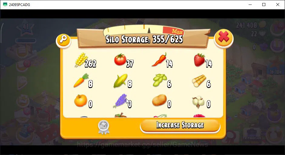 Hay Day Accounts Level 41 | Barn Storage 1050 + Silo Storage 625 | 241k Coins, 22 Diamonds |CN ON|Log Supercell ID|Take 7