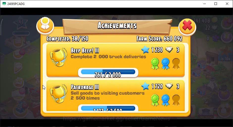 Hay Day Accounts Level 41 | Barn Storage 1050 + Silo Storage 625 | 241k Coins, 22 Diamonds |CN ON|Log Supercell ID|Take 9