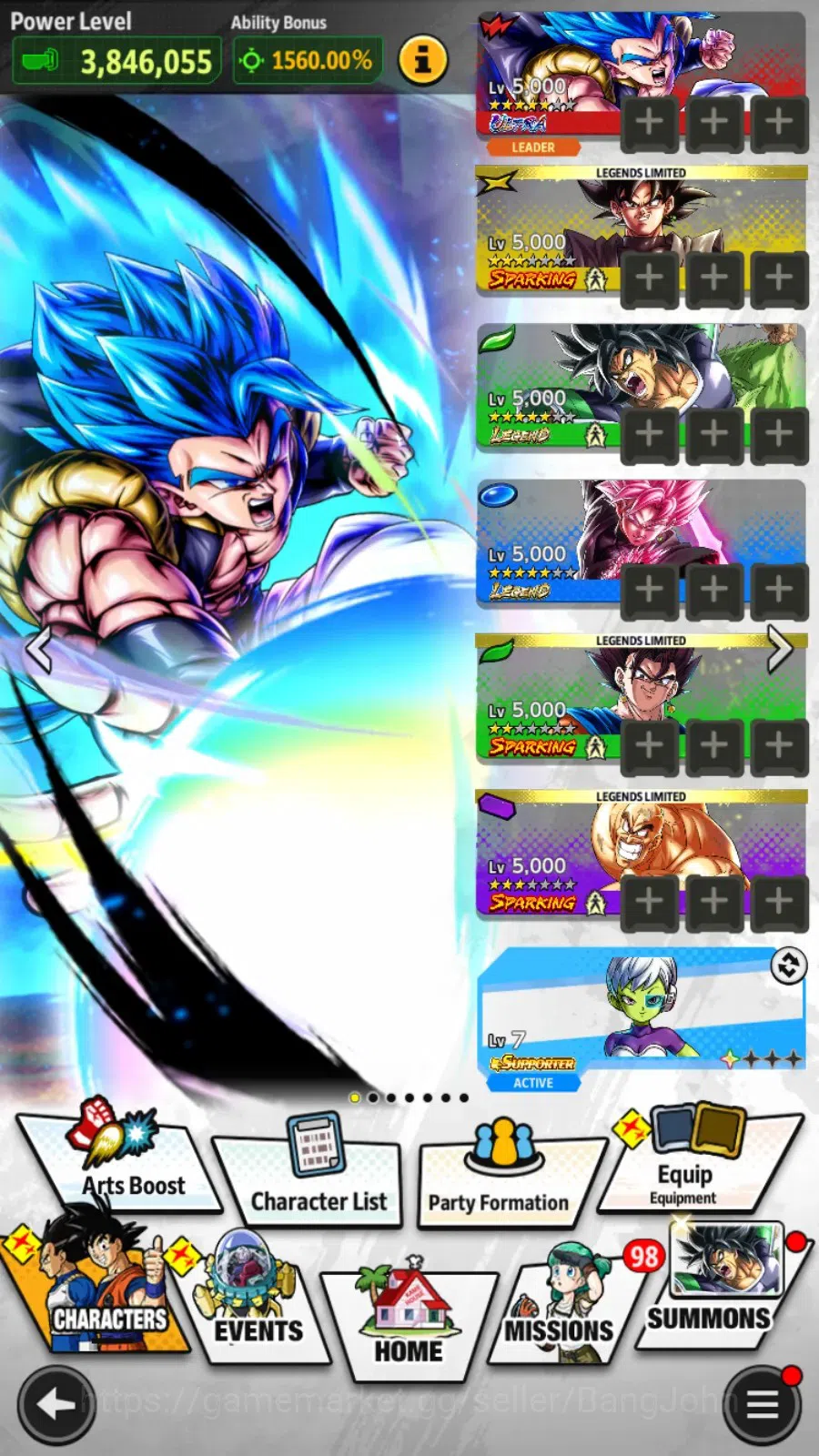 Dragon Ball Legends Accounts Android | Lvl 158|109M Total Power|27.5K CC|2 LR|2 image 15