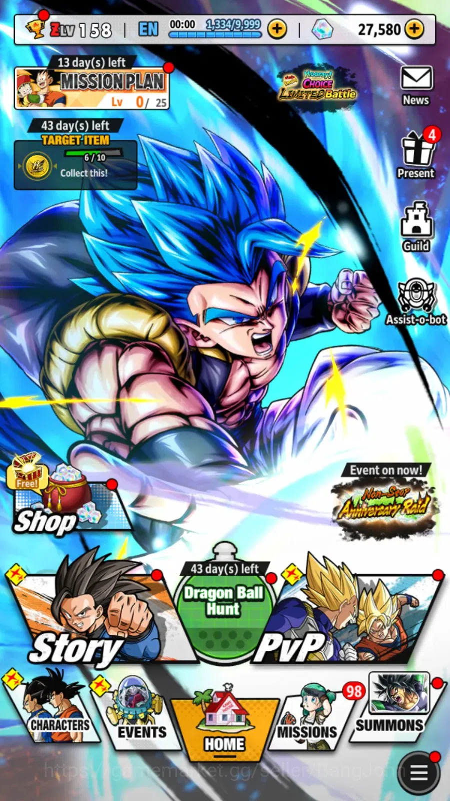 Dragon Ball Legends Accounts Android | Lvl 158|109M Total Power|27.5K CC|2 LR|2 image 16