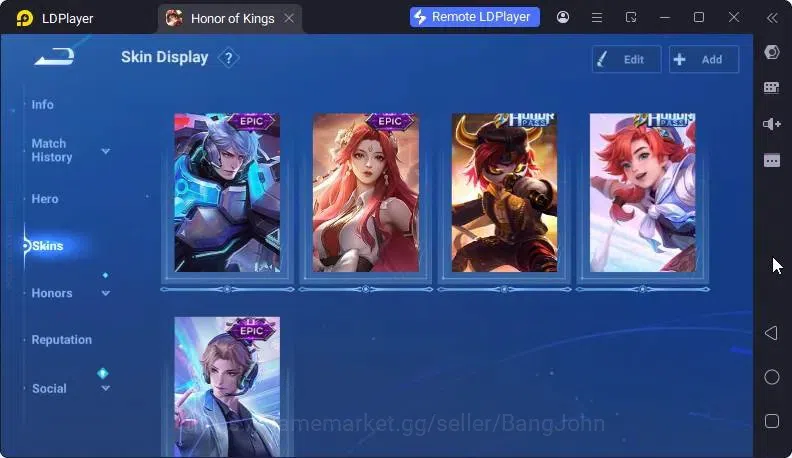 Honor of Kings Accounts Global Starter Skin90 Hero111 |Legend+Bleach HuoYi image 2