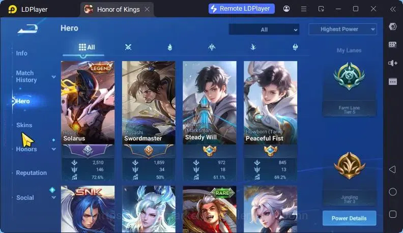 Honor of Kings Accounts Global Starter Skin90 Hero111 |Legend+Bleach HuoYi image 5