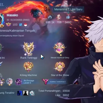 Mobile Legends: Bang Bang Accounts Collector Hero138|Skin 406|HighImmo 137|Legend Lunox,JJK Gojo,MetroZero XBorg,4 PRIME,2