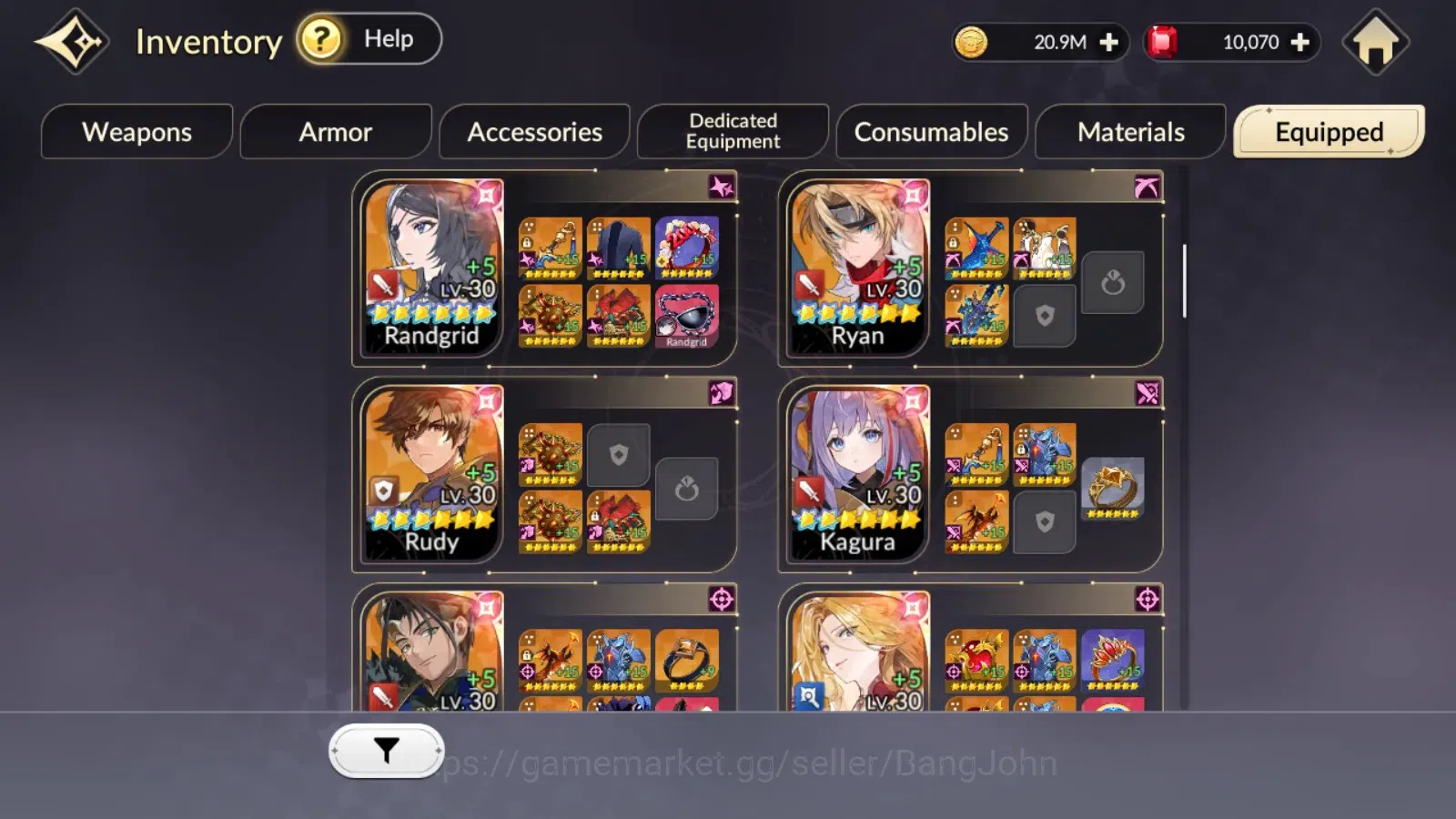 Seven Knights Re:Birth Accounts Global|FullEX7(Juri,Fai,Gelidus,Melia,Rosie)15TC6( image 11