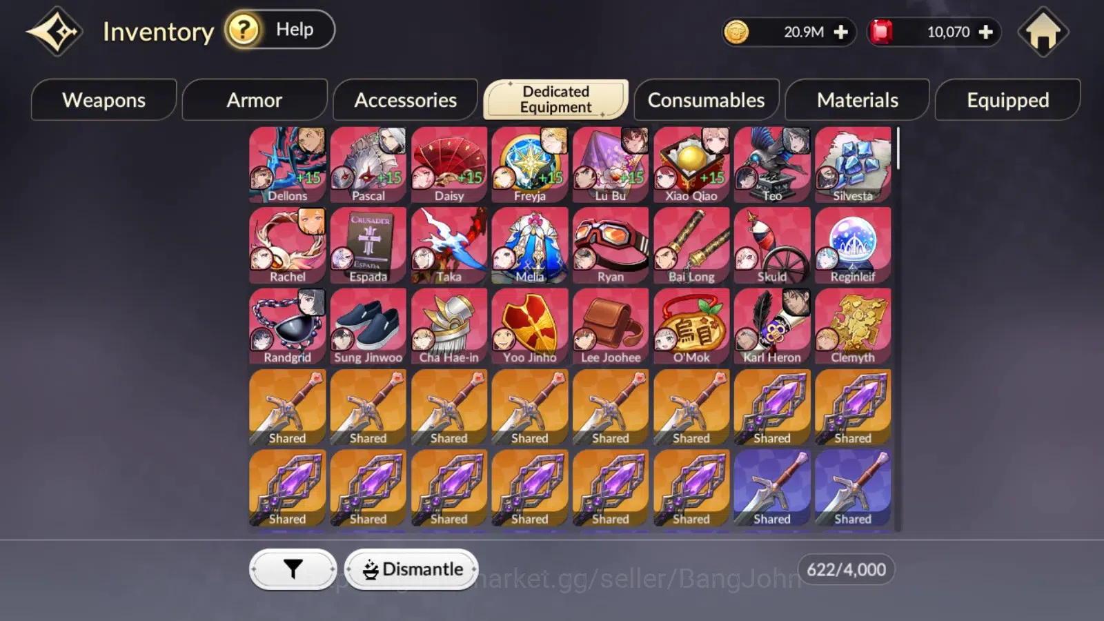Seven Knights Re:Birth Accounts Global|FullEX7(Juri,Fai,Gelidus,Melia,Rosie)15TC6( image 8