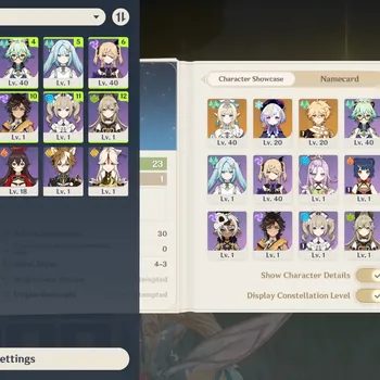 Genshin Impact Accounts Reroll Asia|AR 23| 1 Limited (Vesna) + 1 Standard (Qiqi) | All Unset | Low Main Quest & Map Explore