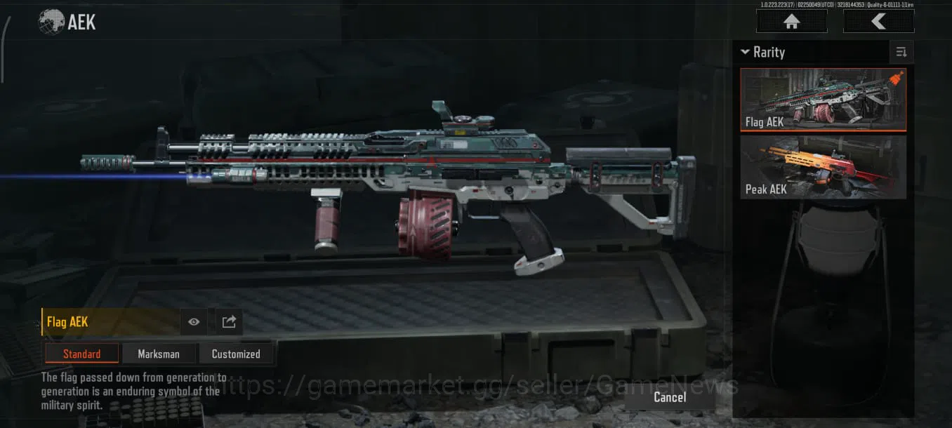 Arena Breakout Accounts High-End [MOBILE] Lv30|SV 215M|CV 99M|5 Weapon Skin Legend[Fangs MPX, Flag AEK, etc]|8 T7, 2 SD 4